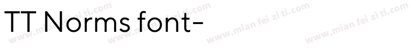 TT Norms font字体转换